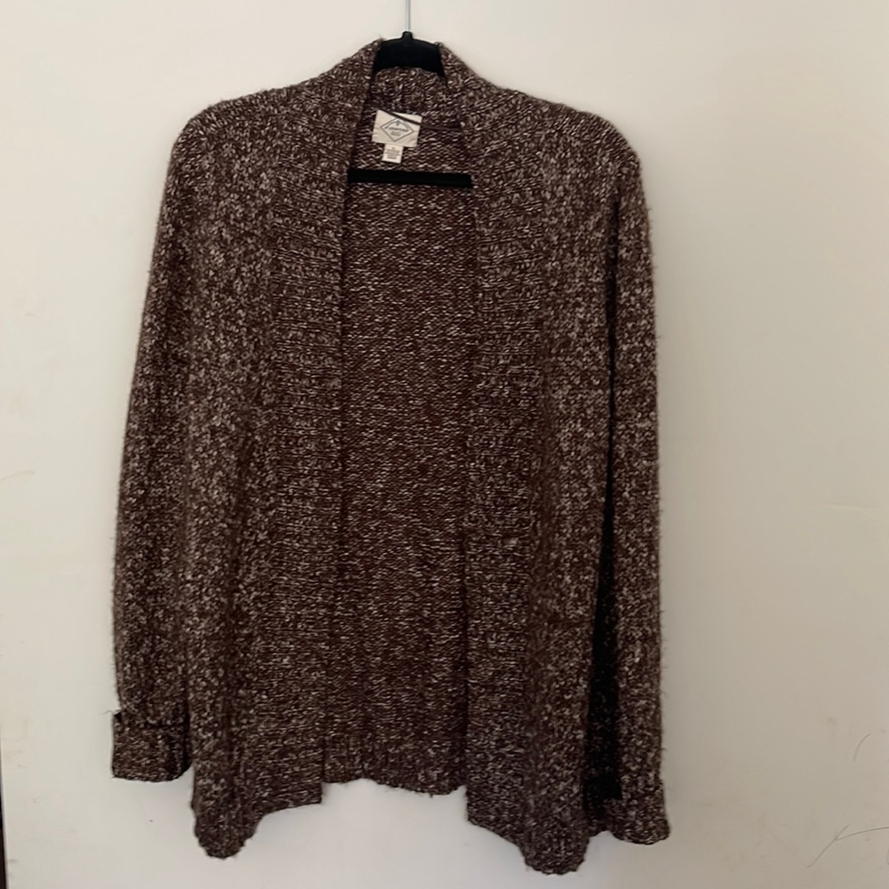 Womens brown St. John’s Bay cardigan sweater - Large